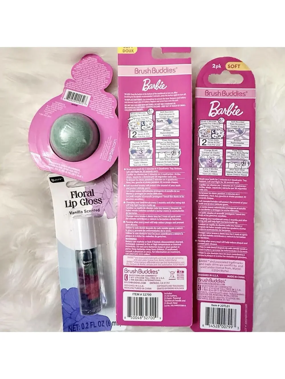 Little girls BarbieCor Bathroom accessories Tooth & Tub